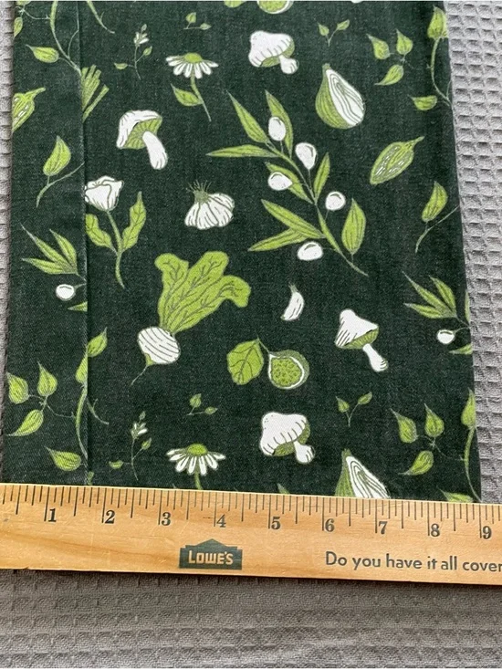 Big Bud Press Work Pants Two Tone Cookbook Print Small Womens Green Brown Multi - Picture 6 of 10